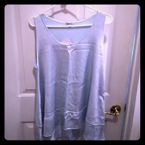 PJ Harlow Luxurious Blue Satin Cami & Lounge Pants